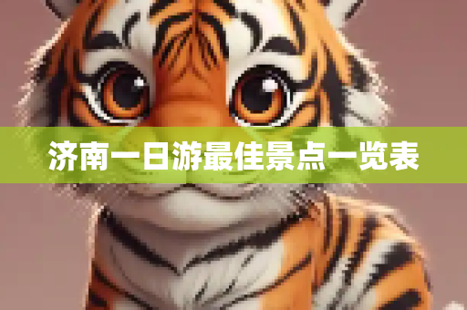 济南一日游最佳景点一览表