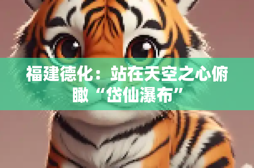 福建德化：站在天空之心俯瞰“岱仙瀑布”