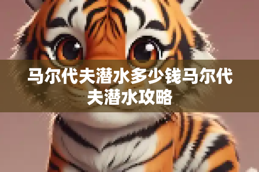 马尔代夫潜水多少钱马尔代夫潜水攻略