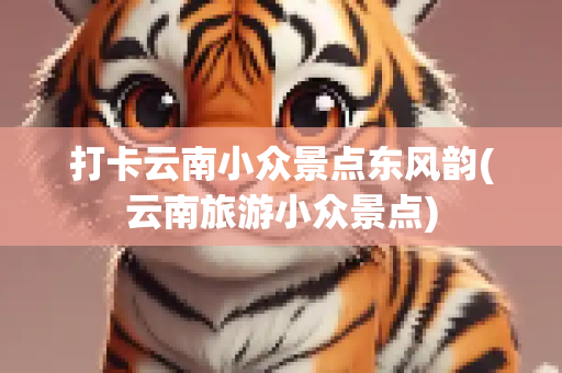 打卡云南小众景点东风韵(云南旅游小众景点)