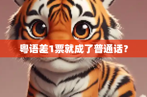 粤语差1票就成了普通话？