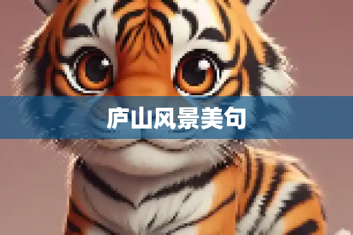 庐山风景美句