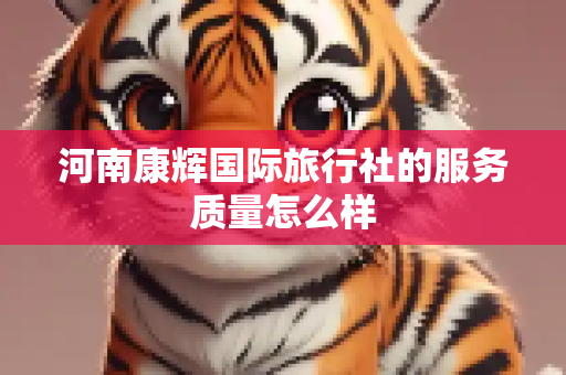 河南康辉国际旅行社的服务质量怎么样