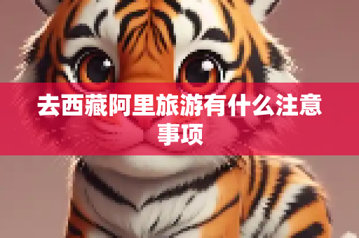 去西藏阿里旅游有什么注意事项