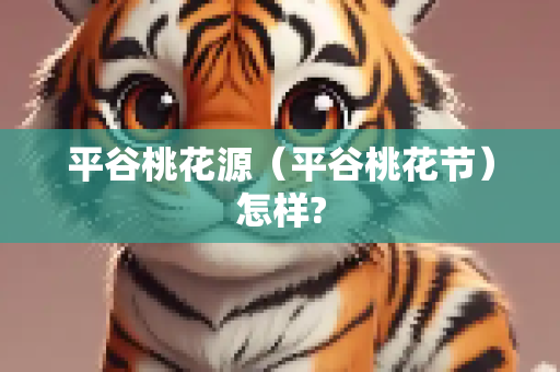 平谷桃花源（平谷桃花节）怎样?