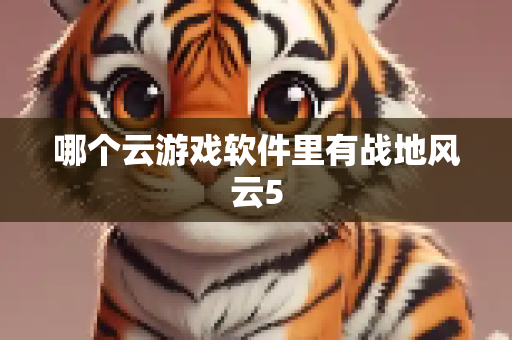 哪个云游戏软件里有战地风云5