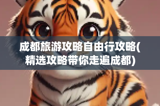 成都旅游攻略自由行攻略(精选攻略带你走遍成都)
