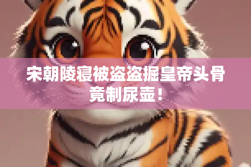 宋朝陵寝被盗盗掘皇帝头骨竟制尿壶！