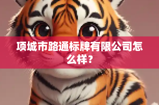 项城市路通标牌有限公司怎么样？