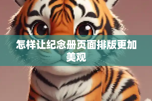 怎样让纪念册页面排版更加美观
