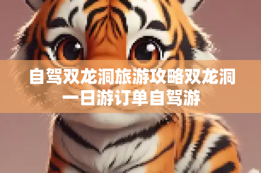 自驾双龙洞旅游攻略双龙洞一日游订单自驾游