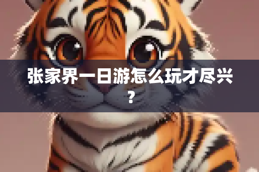 张家界一日游怎么玩才尽兴？