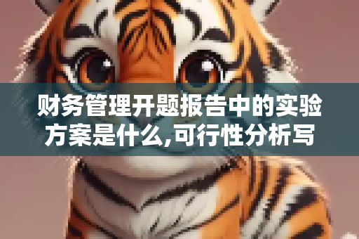财务管理开题报告中的实验方案是什么,可行性分析写些什么