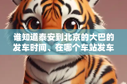 谁知道泰安到北京的大巴的发车时间、在哪个车站发车？