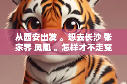 从西安出发 。想去长沙 张家界 凤凰 。怎样才不走冤枉路？