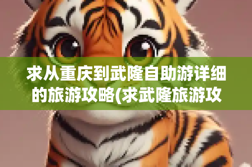 求从重庆到武隆自助游详细的旅游攻略(求武隆旅游攻略)