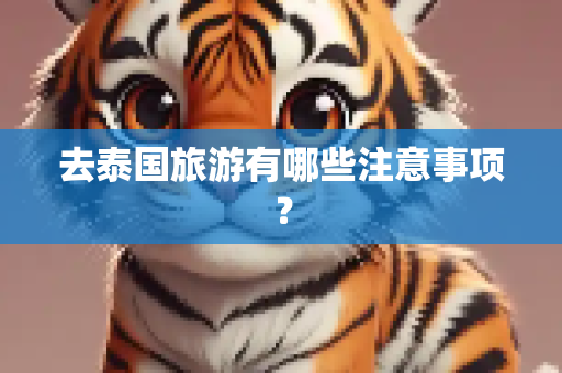 去泰国旅游有哪些注意事项？