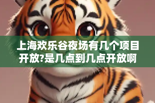 上海欢乐谷夜场有几个项目开放?是几点到几点开放啊？