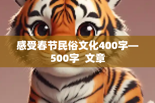 感受春节民俗文化400字—500字  文章