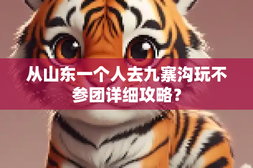 从山东一个人去九寨沟玩不参团详细攻略？