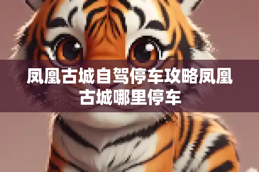凤凰古城自驾停车攻略凤凰古城哪里停车