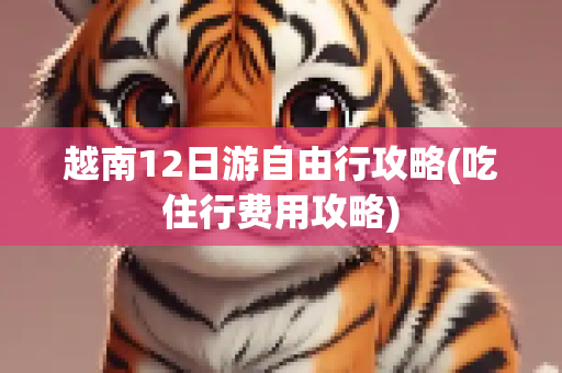 越南12日游自由行攻略(吃住行费用攻略)