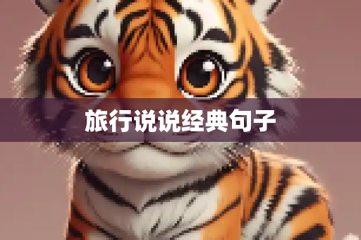 旅行说说经典句子