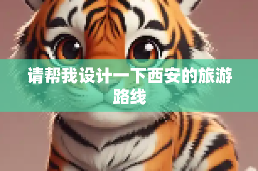 请帮我设计一下西安的旅游路线