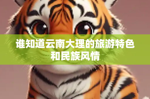 谁知道云南大理的旅游特色和民族风情