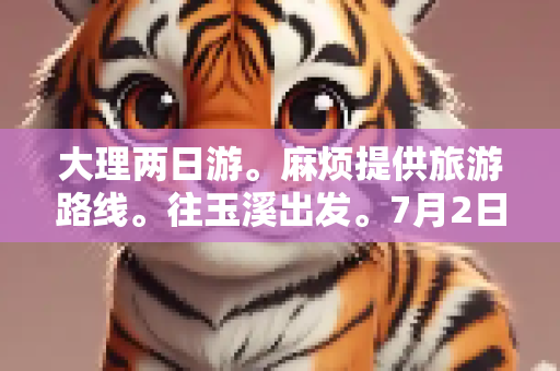 大理两日游。麻烦提供旅游路线。往玉溪出发。7月2日。3日。